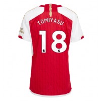 Arsenal Takehiro Tomiyasu #18 Hjemmebanetrøje Dame 2023-24 Kortærmet